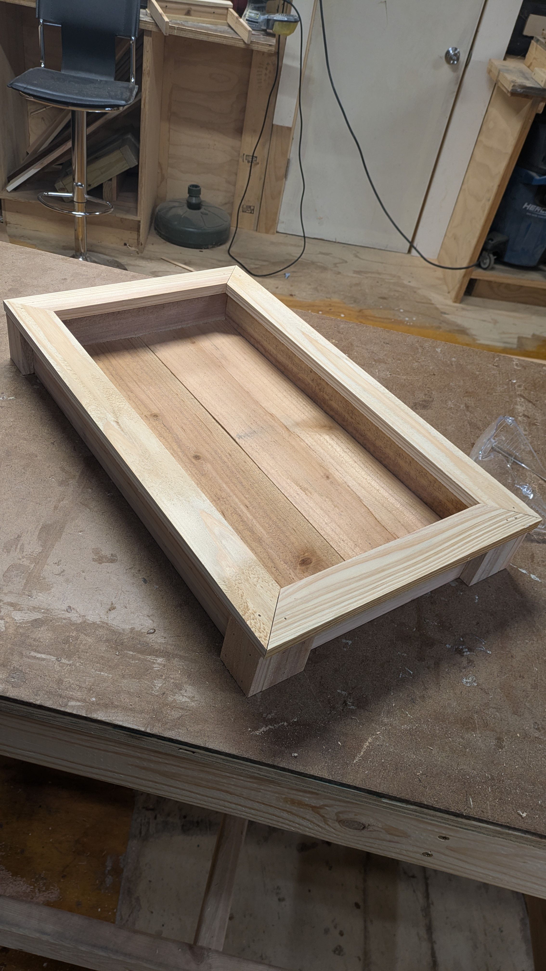 Succulent planter box to hang vertically