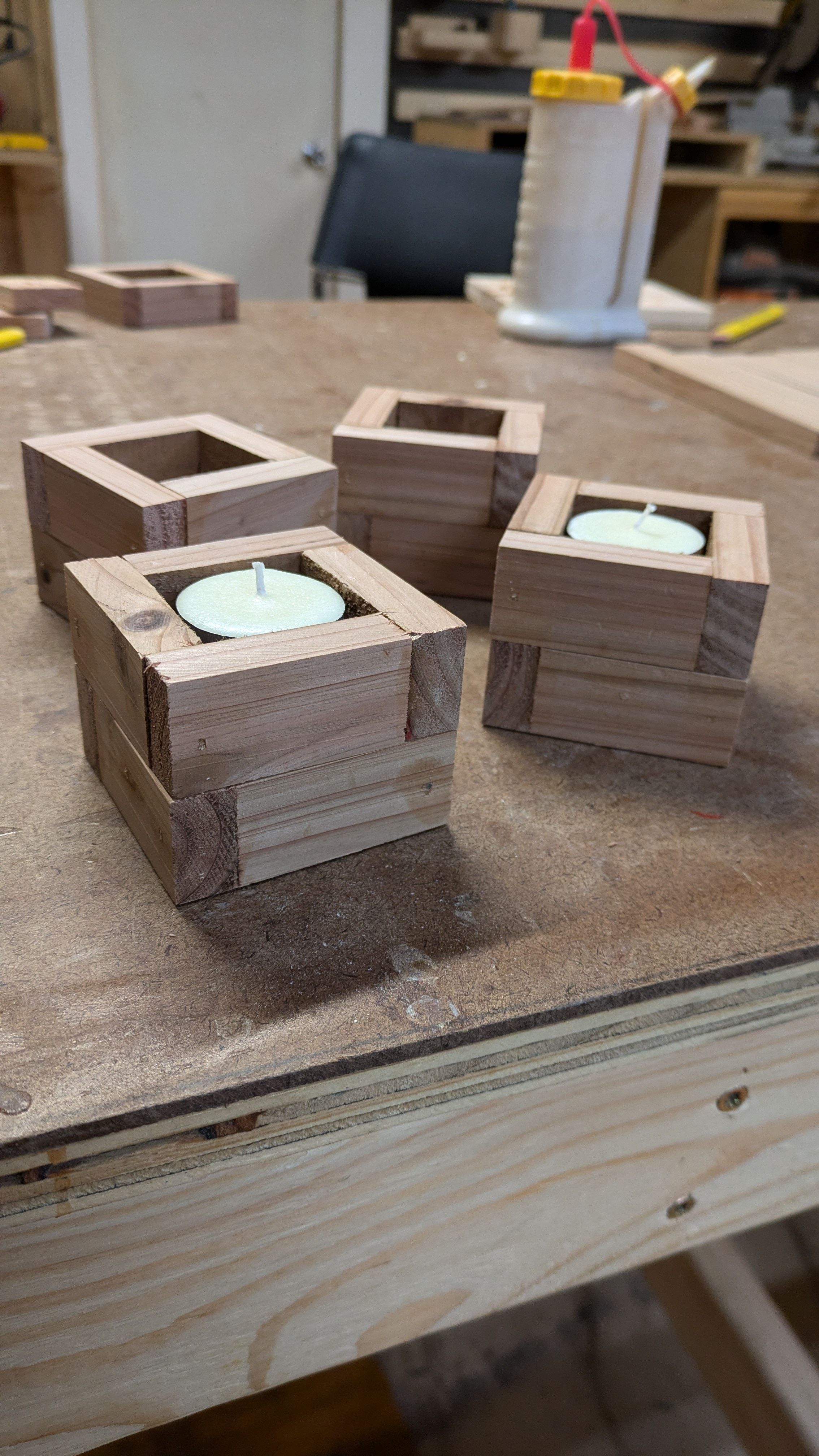 Tea light holders